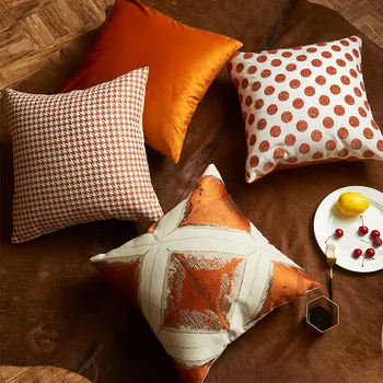 1 шт. наволочка с геометрией в скандинавском стиле, домашняя декоративная льняная наволочка, простой современный чехол на поясную геометрическую подушку для дивана