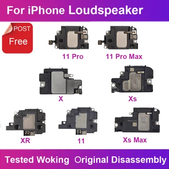 1 шт. Оригинальный громкоговоритель, приклад звукового динамика, гибкий кабель, внутренние запасные части для iPhone X XR XS Max 11 Pro Max