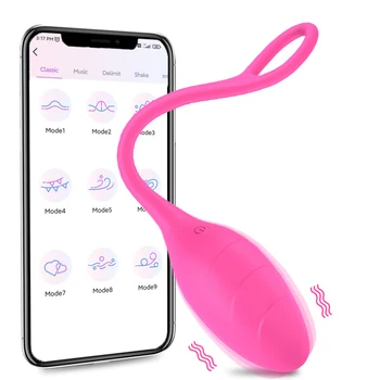 10 Скоростей Приложение Bluetooth Женский вибратор для женщин Стимулятор клитора Беспроводной Фаллоимитатор с дистанционным управлением Любовное яйцо Секс Игрушки для взрослых