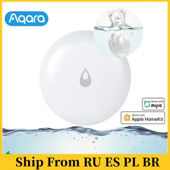 100% Оригинальный датчик погружения в воду Aqara IP67, детектор утечки воды для домашней дистанционной сигнализации, датчик замачивания