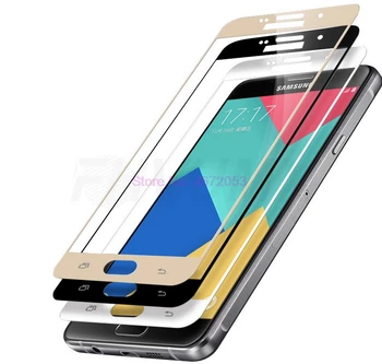 1000шт 3D Полное Покрытие Из Закаленного Стекла для Samsung Galaxy S7 J3 J5 J7 A3 A5 A7 2017 2016 Защитная Пленка Для Экрана 9H Защитная