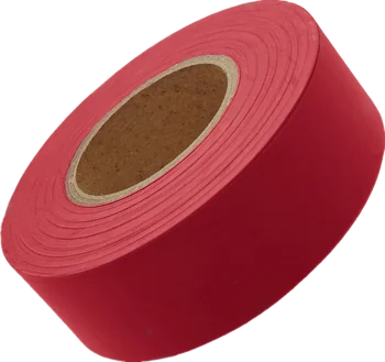 12 УПАКОВОК Красной Неклеящейся предупреждающей ленты в рулонах цветной ленты Пластиковая Маркировочная лента для Разметки Ветвей