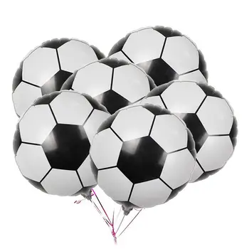 18-дюймовый футбольный шар из алюминиевой фольги, футбольные шары с Днем рождения, украшения для вечеринки по случаю Дня рождения, украшения для детей и взрослых