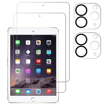 2 + 2 Упаковки Стеклянного Объектива Камеры и Защитной пленки Для Экрана Чехол для Планшета Apple iPad Pro 11 12,9 Дюймов 2021 2020 I Pad iPadPro Прозрачная Крышка