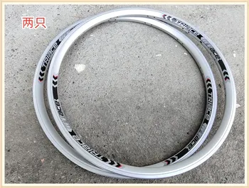 20-дюймовые велосипедные диски 406 велосипедный обод с 24 отверстиями двухслойный для складного велосипеда v-образный тормозной дисковый тормозной обод серебряные диски