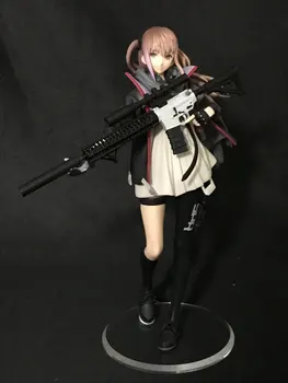 20 СМ Kawaii Rifle Girl Миниатюрная Статичная Изысканная Моделирующая Неокрашенная Женская Фигурка 