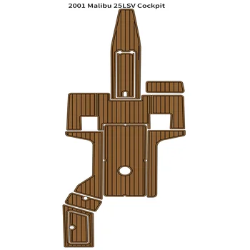 2001 Malibu 25 LSV Коврик для кокпита Лодка EVA-пена палубный коврик из искусственного тика Напольное покрытие