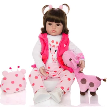 2021 Reborn Baby Doll 60 см Малыш Новорожденные Куклы Реалистичные Ручной Работы Bonecas Игрушки Для Детей Рождественские Подарки Кукла