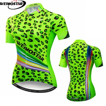 2021 Новый Велоспорт Джерси С Коротким рукавом Женские Топы Дышащий Высококачественный Велосипед Велосипедная Одежда Рубашка Ropa Ciclismo Зеленый