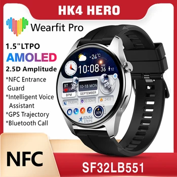 2023 NFC Смарт-Часы 4 Мужские GT3 Pro AMOLED 466*466 Экран Частота Сердечных Сокращений Bluetooth Вызов IP68 Водонепроницаемые Смарт-Часы Для Huawei Xiaomi
