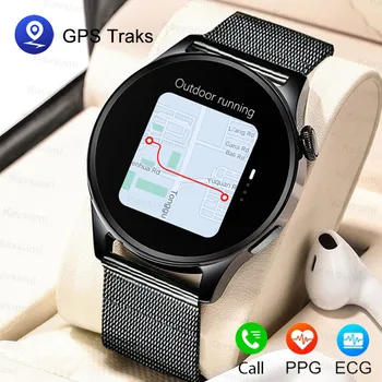 2023 NFC Смарт-Часы Мужские GPS Трековые Спортивные Часы Женские Пульсометр Менструальный Период Bluetooth Вызов ЭКГ Смарт-Часы Для Android IOS