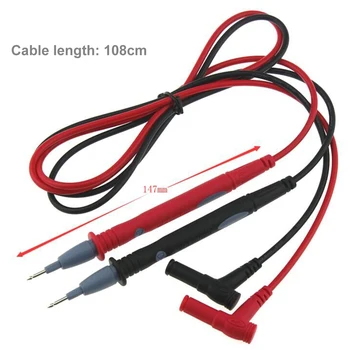 20A щупы, тестовые провода, контактный Черно-красный кабель, универсальный тестер, щупы, кабель, Практичные инструменты, аксессуары для цифрового мультиметра