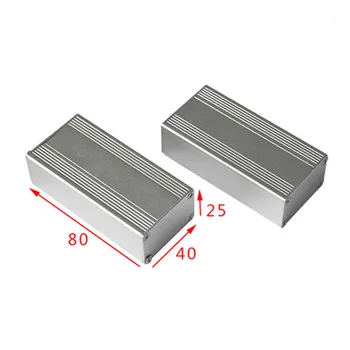 25 * 40 * 80 мм Разъемный алюминиевый профиль корпус прибора охлаждающая алюминиевая коробка корпуса блока питания