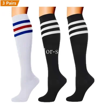 3 Пары В упаковке, Компрессионные носки для женщин и мужчин, Чулки, футбольные носки для бега, медсестры, альпинизма, Компрессионные велосипедные носки
