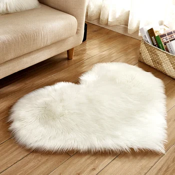 30 * 40 см Плюшевый ковер Love с персиковым сердечком, плюшевая подушка, украшение в форме сердца, диванная подушка, коврик для пола