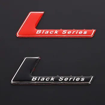 3D Металлическая Автомобильная Наклейка Эмблема Значок Наклейки Черная Серия Логотип Наклейка для Mercedes SLS AMG W204 W203 W211 W207 W219 C63 Стайлинг автомобилей