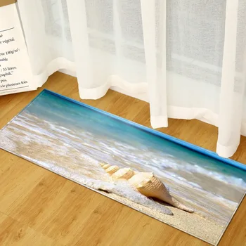 3D пляжные коврики в виде ракушки бытовая ванная комната нескользящий дверной коврик ковер кухня морская звезда длинные полосатые коврики гостиная tapete кухонный коврик