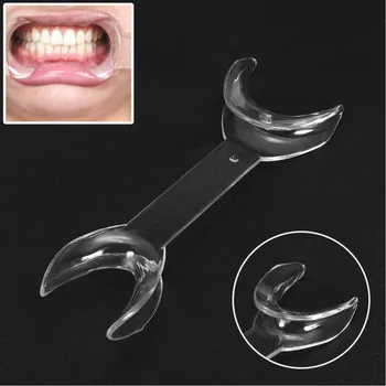 4шт прозрачных стоматологических двуглавых Т-образных интраоральных ретракторов для щек, 4 размера