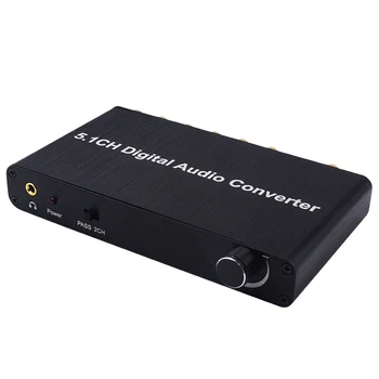 5.1-Канальный Цифровой Аудиопреобразователь SPDIF Коаксиальный в RCA DTS AC3 цифровой Усилитель Оптический Коаксиальный Адаптер для PS3, DVD-плеера
