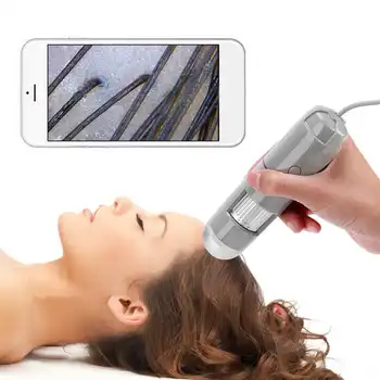 5-200-кратный увеличительный кожный детектор, USB Цифровой микроскоп, эндоскоп, камера, анализатор кожи для восстановления волосяных фолликулов, тестер масла