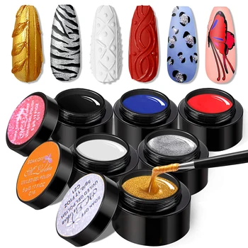 5 мл красочный Гель Для Рисования Ногтей Лак Для ногтей Soak Off Гель для маникюра DIY Drawing Gel Nails Art Design & Salon Nails Клей УФ-Гель