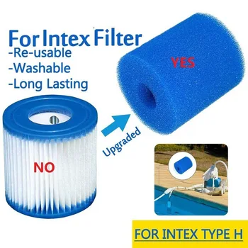 6 шт. для Intex Pure Spa, многоразовый моющийся пенопластовый фильтр для гидромассажных ванн, тип S1