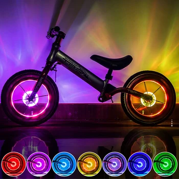 64 RGB LED Водонепроницаемая противоударная Велосипедная подсветка с изменяющимся цветом, Программируемая подсветка велосипедного колеса, Аксессуары для велосипедов