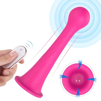 9-частотный вибратор с присоской, Гибкий Массажер, Перезаряжаемый стимулятор, секс-игрушка для взрослых для женщин, пар