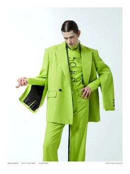 A2413 Модные мужские пальто и куртки 2023 Подиум Роскошный известный бренд Европейский дизайн Мужская одежда для вечеринок