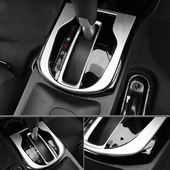ABS Хромированная Отделка центральной консоли автомобиля, рычага переключения передач, панели панели коробки передач, салона автомобиля для Honda City 2014-2019