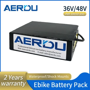 AERDU 36V Литиевая Батарея 42V Электрическая Велосипедная Батарея 12ah 16ah 20.8ah 25.6ah 28ah Электрическая Батарея для Скутера 1080Watt с 30A BMS