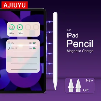 AJIUYU Для iPad Карандаш 2 1 Стилус для Apple iPad Pro 11 12,9 2020 2018 2021 2022 Mini6 Air5 4 8th 7 С беспроводной Зарядкой 애플펜슬