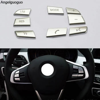 Angelguoguo Кнопки рулевого колеса Автомобиля Накладка Наклейка для BMW 1 2 3 4 5 7 серии GT X1 X3 X4 X5 X6 Серии
