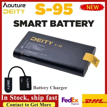 Aputure Deity S-95 Литий-литиевый аккумулятор емкостью 95 Втч 2054-го типа Smart Batteries Быстрая Зарядка с использованием телеметрических данных DQC1 Battery