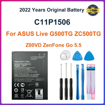 ASUS 100% Оригинальный Аккумулятор 2070mAh C11P1506 Для ASUS Live G500TG ZC500TG Z00VD ZenFone Go 5,5-дюймовый Телефон Новейшего Производства