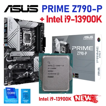 ASUS LGA 1700 CPU 128 ГБ Материнская плата PRIME Z790 P + Intel Core i9 13900 К Комбинированная Материнская плата Z790 С поддержкой DDR5 Настольный Комплект Новый