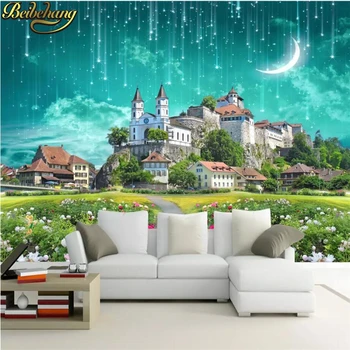 beibehang custom Fantasy castle фотообои Обои 3D Фреска Настенная Живопись Европейская Гостиная Диван Спальня домашний декор