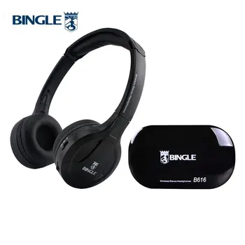 Bingle B616 Многофункциональные беспроводные стереонаушники на ухо Гарнитура FM Радио Проводные наушники передатчик для MP3 ПК телевизоров телефонов