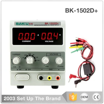 BK-1502D + источник питания постоянного тока, амперметр, блок питания для ремонта мобильных телефонов, блок питания для ноутбука, цифровой дисплей с регулировкой 15 В 2 А