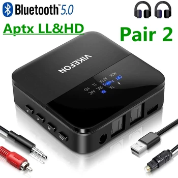 Bluetooth 5,0 Аудио Передатчик Приемник aptX HD LL С Низкой Задержкой CSR8675 Беспроводной Адаптер RCA SPDIF 3,5 мм Разъем Aux для Телевизора ПК Автомобиля
