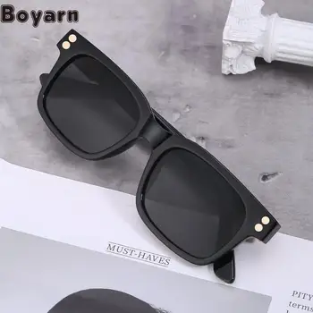 Boyarn 2022 Новая квадратная женская мода Стимпанк Мужская мода Фото Очки Солнцезащитные очки