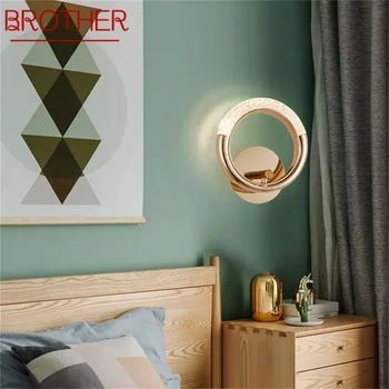 BROTHER Nordic Креативные настенные светильники, бра, современные светодиодные лампы, Декоративные светильники с круглыми кольцами для дома