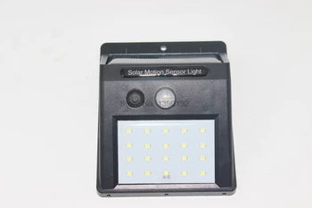 dhl или EMS 20шт практичный наружный 20 светодиодный датчик движения PIR на солнечной энергии настенный светильник Водонепроницаемый садовый светильник