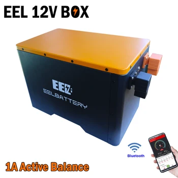 EEL 12V Батарейный Блок для DIY Хранения Солнечной Энергии LiFePO4 230Ah 280Ah Чехол Для Батарей Camping Power Bank Серверная Стойка 4S 200A BMS