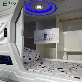 EZ-home Оптовая продажа кровать в космической тематике для отеля, капсульная кровать, спальные капсулы, двухъярусные кровати в капсулах