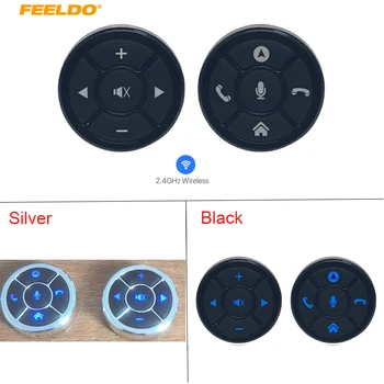 FEELDO Ультратонкая 10-клавишная автомобильная умная беспроводная кнопка управления рулевым колесом, подходящая для автомобильного головного устройства стереонавигации Android