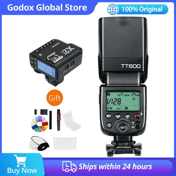 Godox TT600 2.4G Беспроводная Вспышка Для Камеры С Поддержкой автономного запуска передатчика HSS + X1/X2 Для Canon Nikon Fujifilm Sony Olympus