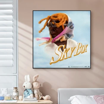 Gunna - SKYBOX Обложка музыкального альбома, холст, плакат, звезда рэпа, поп-рок-певица, настенная живопись, художественное оформление (без рамки)