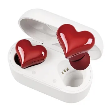 Heartbuds Беспроводные Bluetooth Наушники в форме сердца Женская Мода TWS Высококачественная Гарнитура Игровые Студенческие Наушники Подарок Для девушки