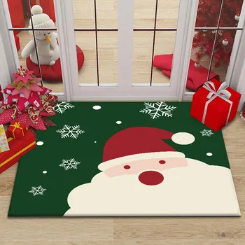 Homaxy Коврик с Рождеством Христовым Современный кухонный коврик Коврик для входной двери в спальню Ковер для гостиной Нескользящие коврики для ванной комнаты